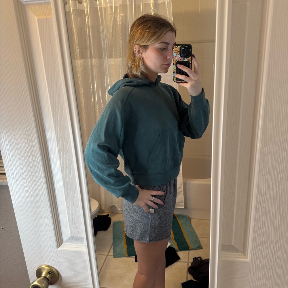 Lululemon SoftStreme Storm Teal Hoodie - Picture 2 of 4